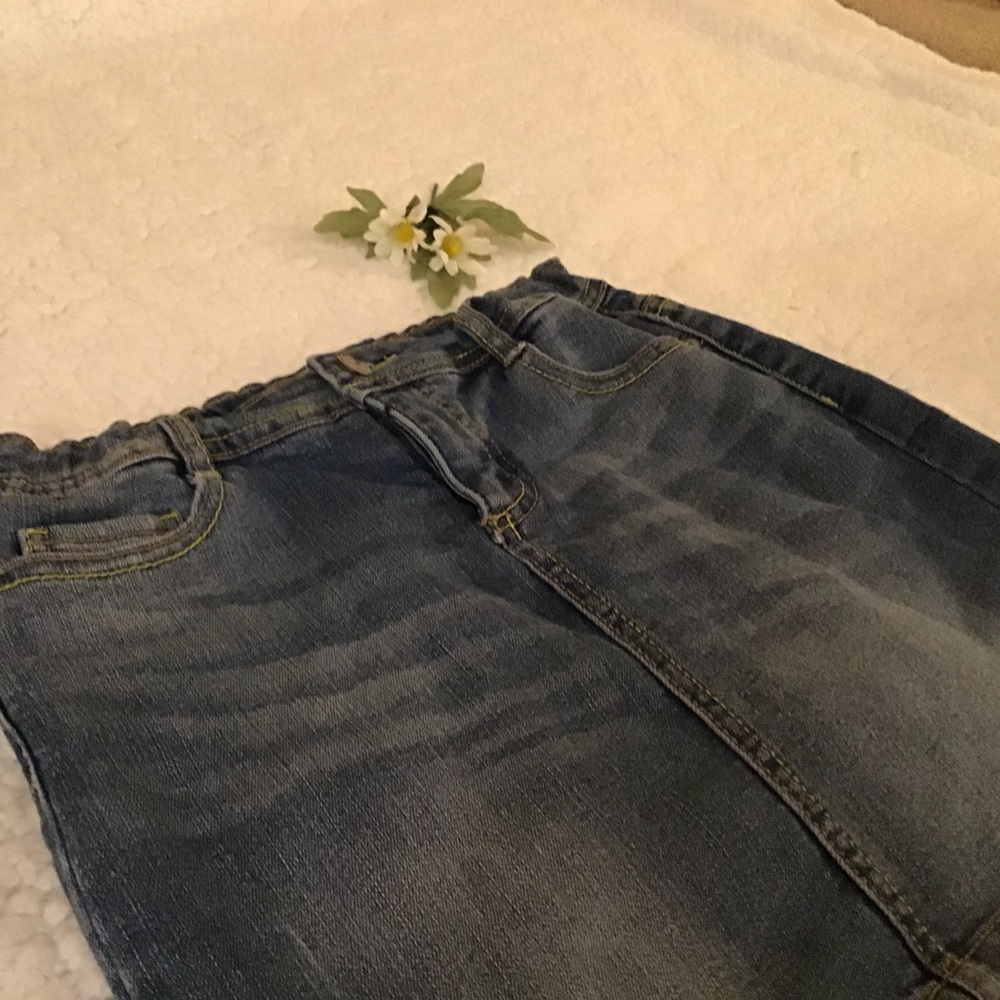 stylish denim skirt with unique pocket detail